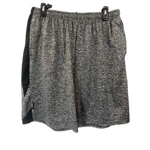 Slam Mens Basketball Shorts Grey Black Space Dye Athletic Gym XL